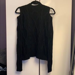 Black turtle neck sweater